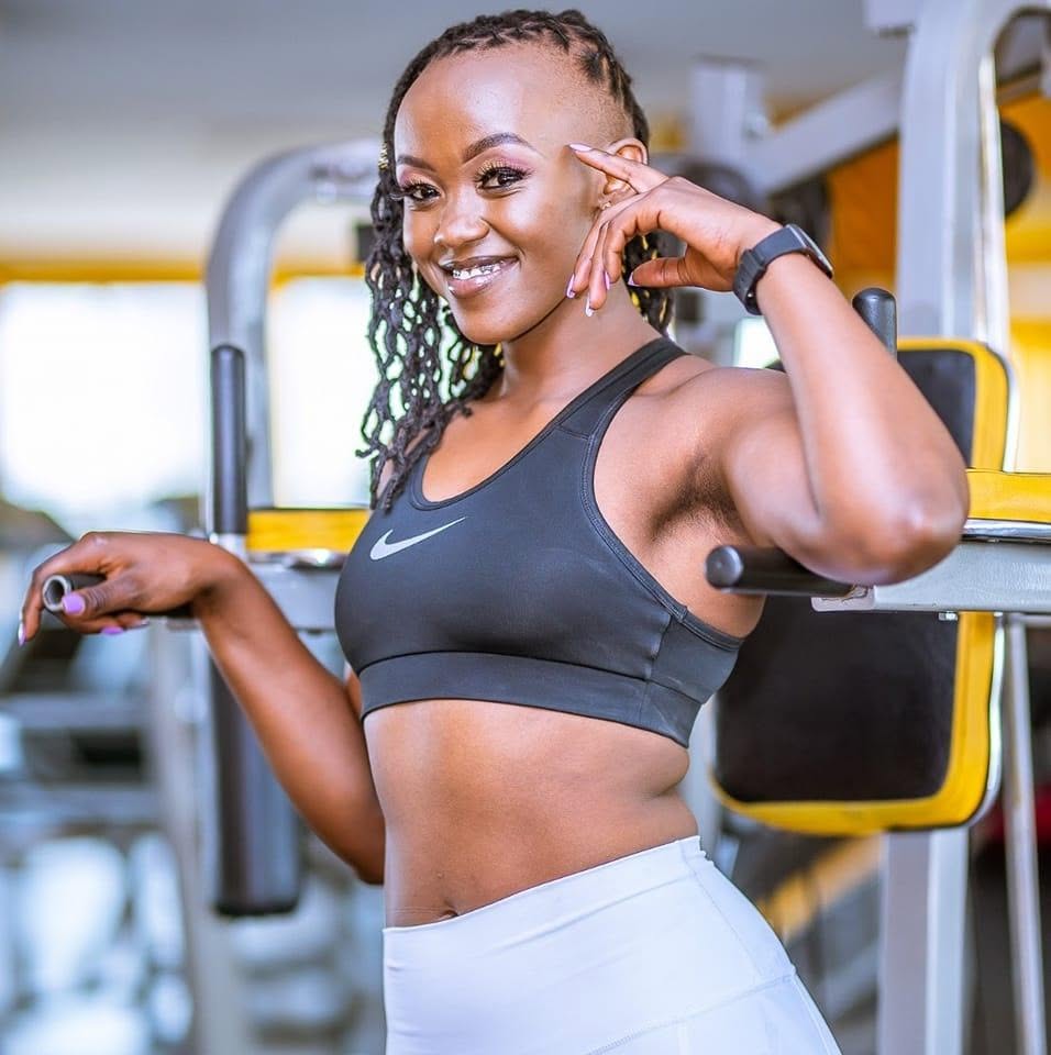 Winnie Fitness client training with confidence in the gym